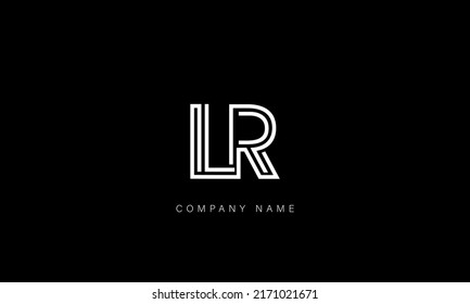 LR, RL Alphabet Letters Logo Monogram