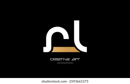 LR, RL, L, R abstract letters logo monogram