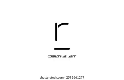 LR, RL, L, R abstract letters logo monogram