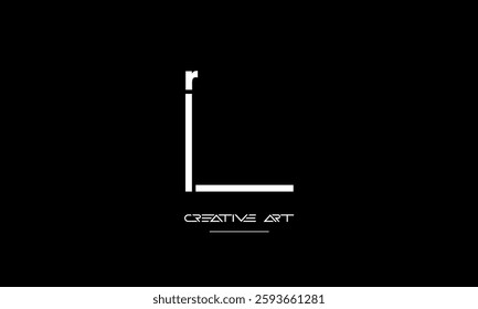 LR, RL, L, R abstract letters logo monogram