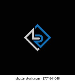 LR or RL letter designs with black or white backgrounds and different colors