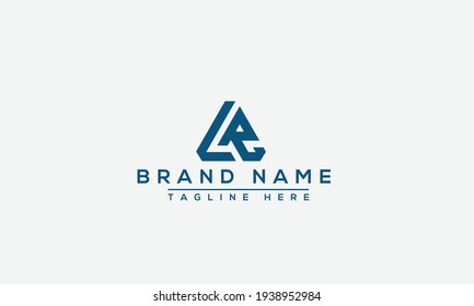 LR, RL Logo Design Template Vector Graphic Branding Element.