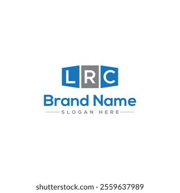 LRC letter initial monogram vector logo design
