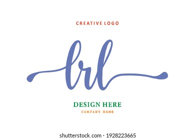 LRL lettering logo is simple, easy to understand and authoritative