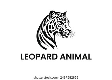  Lropard Tiger head beast agressive Logo Vector Sublimation Design	
