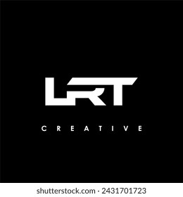LRT Carta Inicial Logo Plantilla de Diseño Ilustración Vectorial