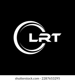 LRT letter logo design in illustration. Vector logo, calligraphy designs for logo, Poster, Invitation, etc.
