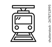 Lrt line icon vector collection