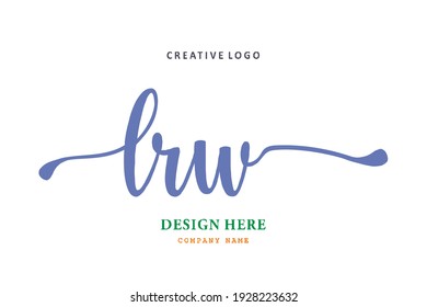 LRW lettering logo is simple, easy to understand and authoritative