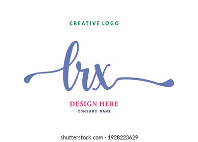 LRX lettering logo is simple, easy to understand and authoritative