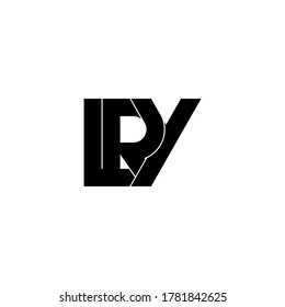 lry letter original monogram logo design 