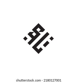 Logotipo de concepto geométrico abstracto de LS en diseño profesional de alta calidad que será mejor para el estilo de la calle