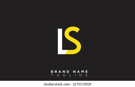 LS Alphabet letters Initials Monogram logo SL