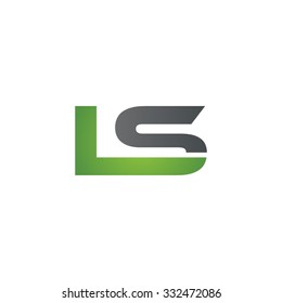 LS company linked letter logo green