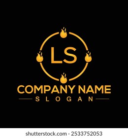 LS diseño de logotipo creativo para la marca de la empresa