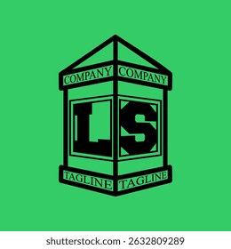 LS Initial Explore this unique collection of alphabet house logos, featuring stylish letter combinations inside a geometric house outline. Perfect for branding, graphic design projects