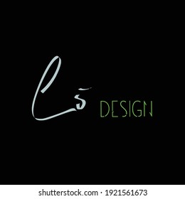 Ls initial handwriting logo for identity