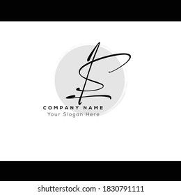 LS Initial letter handwriting and signature logo. Beauty vector initial logo .Fashion, boutique, floral and botanical