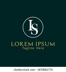 Diseño del logotipo de la carta LS L S. Ilustración del logotipo del icono del vector de letras modernas creativas.