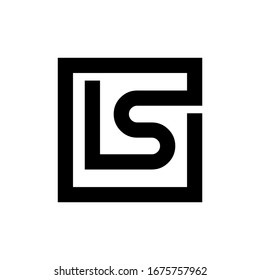 LS Letter Logo Consep Monogram