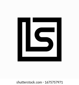 LS Letter Logo Consep Monogram