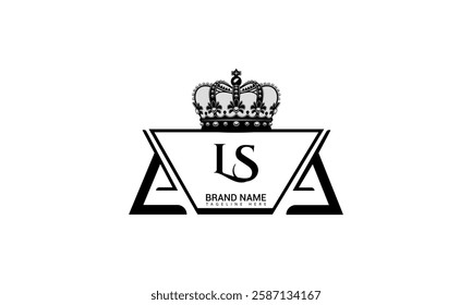 LS letter logo design on black background. LS creative initials letter logo concept. LS unique design.