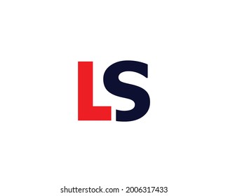 Plantilla vectorial de diseño de logotipo de letra LS