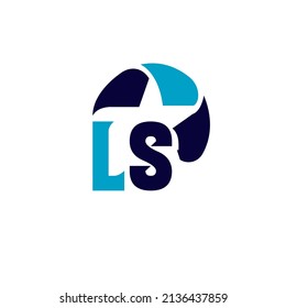 LS logo design. LS Professional letter logo design.