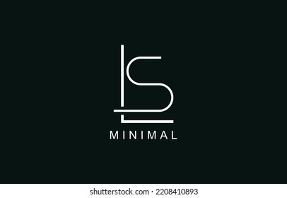 LS or SL Abstract initial monogram letter alphabet logo