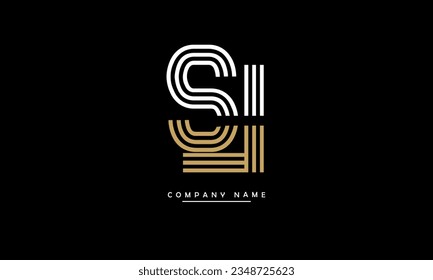 LS, SL Abstrakte Buchstaben Logo Monogramm
