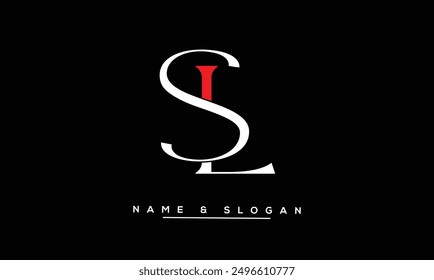 LS, SL Abstrakte Buchstaben Logo-Monogramm
