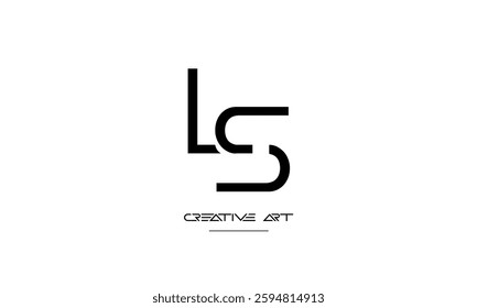 LS, SL, L, S abstract letters logo monogram