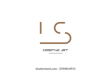 LS, SL, L, S abstract letters logo monogram