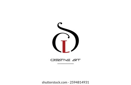 LS, SL, L, S abstract letters logo monogram