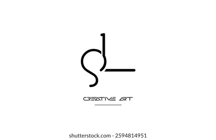 LS, SL, L, S abstract letters logo monogram
