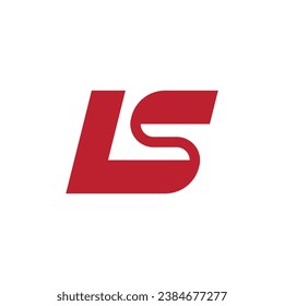 LS SL L S monogram letter initial based logo design