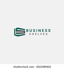 LS or SL Shelves letters logo vector. Simple and modern. Suitable for construction, interior, furniture, library etc. industries.