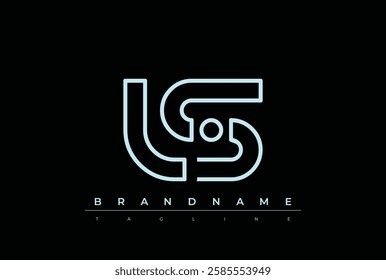 LS Technology Letter Logo Template. This tech letter logo is a graphic mark that uses letters to represent a technology company.