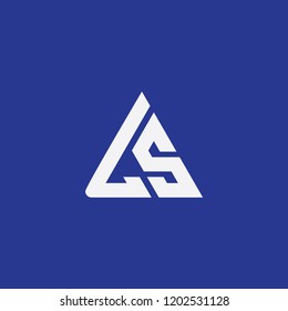 ls triangle logo initial
