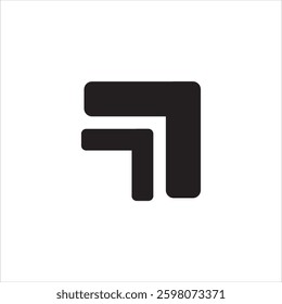 L-shaped elements meeting at a right angle, creating a geometric and structured appearance