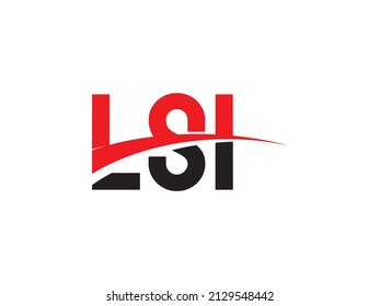 LSI Letter Initial Logo Design Vector Illustration