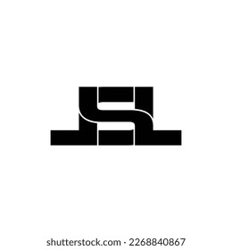 Vector de diseño de logotipo de letra LSL