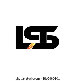 LST letter monogram logo design vector