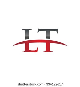 LT initial company red swoosh logo