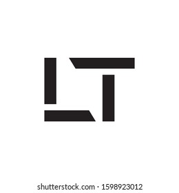 Lt Initial Letter Logo Template Vector Stock Vector (Royalty Free ...