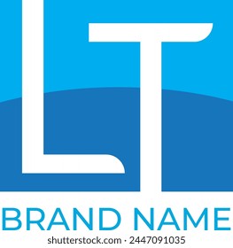 LT initial logo design vector