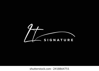 LT initials Handwriting signature logo. LT Hand drawn Calligraphy lettering Vector. LT letter real estate, beauty, photography letter logo design.