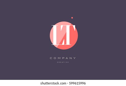 lt l t  retro vintage simple rhombus three 3 letter combination black white alphabet company logo line design vector icon template 