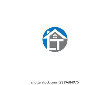Diseño de logotipo de letra LT con plantilla de icono de vector moderno creativo