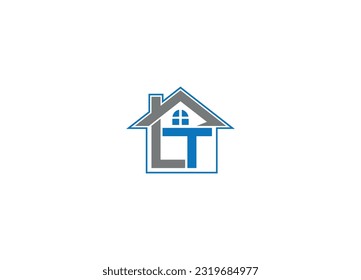 Diseño de logotipo de letra LT con plantilla de icono de vector moderno creativo